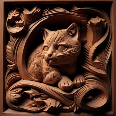 3D model st Minuet cat (STL)